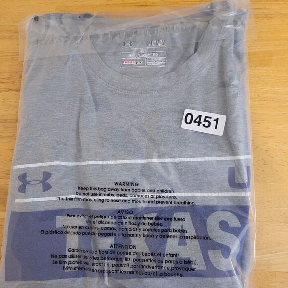 Under Armour Tee Athletic Shirt Men Size M Gray Short Sleeve Crew Neck Casual - Picture 10 of 10